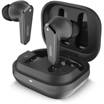 Auriculares Intrauditivos Inalámbricos Noise Buds N1 con Acabado Cromado, 40 Horas de Reproducción, Cuatro Micrófonos con ENC, Latencia Negra