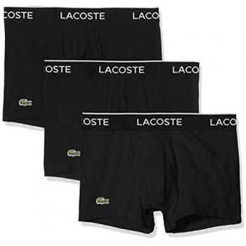 Lacoste Essential Boxer Shorts 3 Pack Men Black, Size M