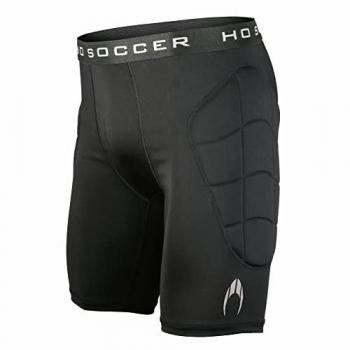 Malla corta para porteros con protecciones acolchadas Raven para Niños HO SOCCER - Pantalón corto acolchado unisex para niños, modelo Raven, incluye protecciones en las caderas y las rodillas