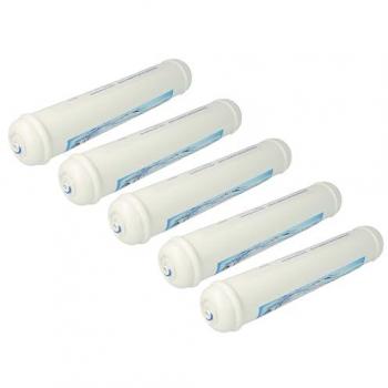 5x Cartucho Filtro de Agua Compatible con Refrigeradores LG GSP325NSCV, GSP325PVCV, GSP325PZCV, GSP325WBCV Side-by-Side - Vhbw