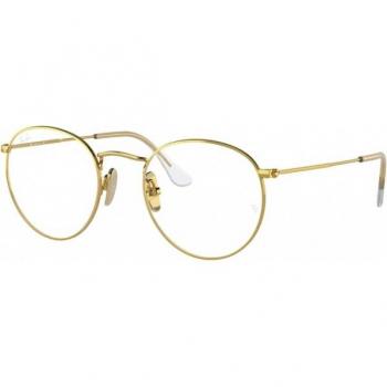 Ray-Ban RX8247V Round 1225 Armazones para Hombre Dorados
