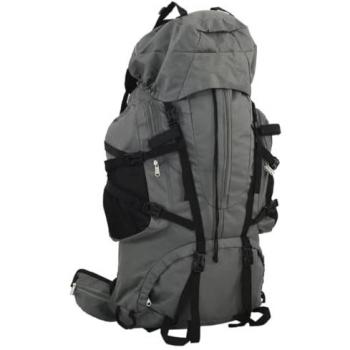 Mochila de Senderismo Tela Oxford 100L Color Caqui, Gris y Marrón, Mochila Camping, Mochila de Exterior, Bolsa Senderismo, Mochila Senderismo Ligera