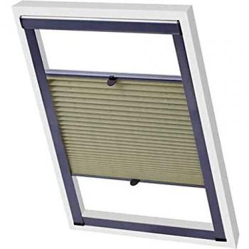 vidaXL Persiana Plisada Crema MK08 Protección Privacidad Hogar Ventana Casa