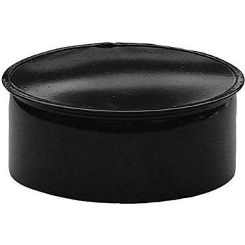 Tapa Tubo Estufa Negro Vitrificada 120 mm.