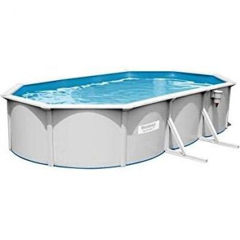 Piscina ovalada Bestway 610x360x120cm de chapa, con liner de poliéster/pvc