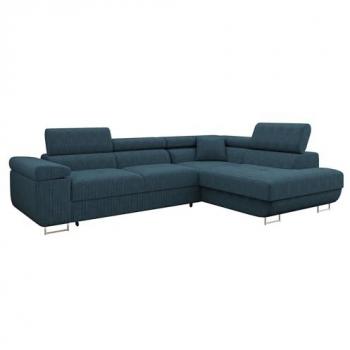 Sofá rinconero Comfivo 298, Función de descanso, Caja de ropa de cama, dimensiones 274 x 70 x 203cm