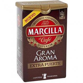 MARCILLA café molido extra fuerte gran aroma paquete 250 gr