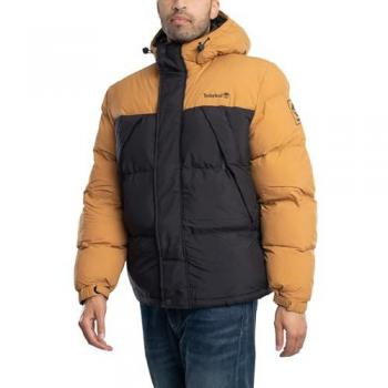 Timberland Men's Durable Water-Repellent Puffer Jacket in Yellow, Black, Brown - Size: S
