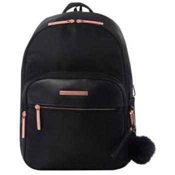 Mochila para Ordenador Portátil Adelaide 3 - 2.0 Negra, 13 Pulgadas, con Bolsillo Secreto, 3 Compartimentos y 2 Bolsillos para Botellas