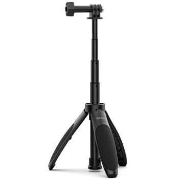 Telesin Mini Quick Release Adjustable Length Selfie Stick Tripod for Action Cameras