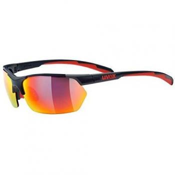 Uvex Sportstyle 114 Gafas Deportivas Ciclismo, Unisex Adulto, Gris y Rojo, No Aplica