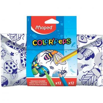 Estuche Maped para colorear 12 rotuladores + 12 lápices