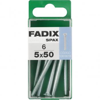 Tornillo Métrica Cabeza Plana M5 x 50 mm - Caja 6 Uds
