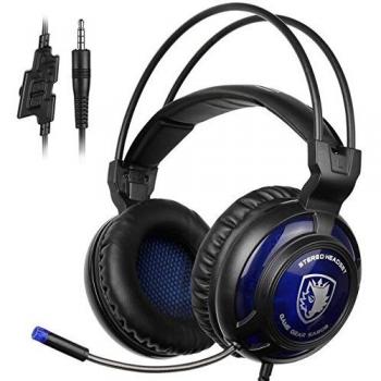 Nuevo SADES SA805 nueva Xbox One PS4 Multi-Platform Auriculares Gaming, 3.5mm Gaming auriculares con micrófono inteligente cancelación de ruido para nueva Xbox One PS4 portátil Mac Tablet iPhone iPad iPod
