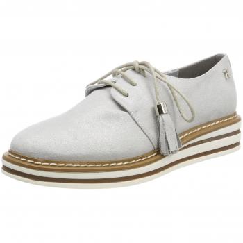 Refresh 64063, Zapatos de Cordones Oxford para Mujer, Plateado