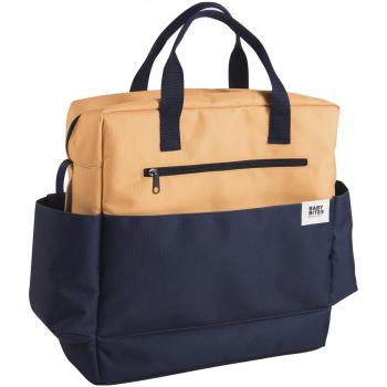 Baby Bites ORIGINAL - Bolsa cochecito AZUL MARINO y MOSTAZA - Impermeable