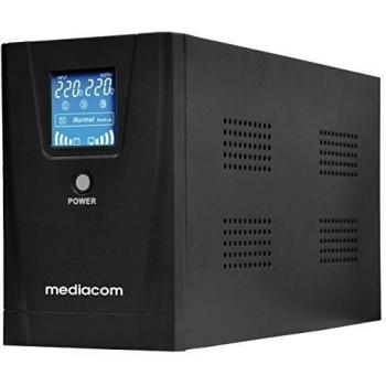 Sistema de Alimentación Ininterrumpida (UPS) Mediacom M-UPS851D 800VA / 480W con Display y 2 Salidas AC