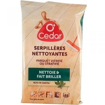 O 'Cedar-bayetas impregnadas para parqué vitrificados y laminados, 15 unidades