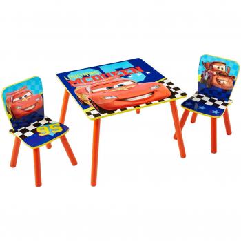 Cars Disney Conjunto Infantil de Mesa y Dos sillas