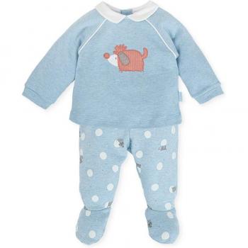 Conjunto de bebé niño de dos piezas en azul cielo Tutto Piccolo