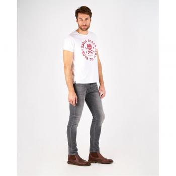 Vaquero de hombre skinny en color gris