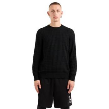 Armani Exchange Men's Black Crew Neck Sweater XL