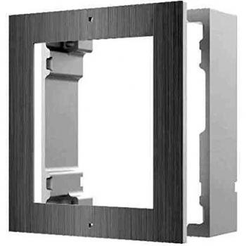 Hikvision Marco de Superficie para Intercomunicador de 1 Módulo en Acero Inoxidable DS-KD-ACW1/S