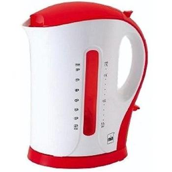 Mia EW 3366 - Hervidor de agua de diseño, color rojo y blanco