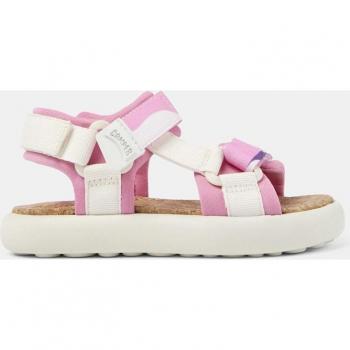 CAMPER Pelotas Flota - Sandals for Girls - Pink, White, Purple, size 35, Cotton fabric
