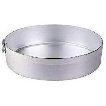Tortiera Cilíndrica de Aluminio Agnelli con Anillo - Diámetro 20 cm, Altura 4 cm, Capacidad 1 Litro