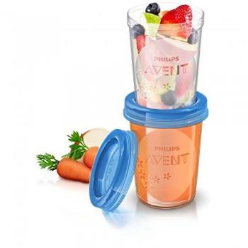 Philips Avent SCF639/05 - Set de recipientes de comida para bebé