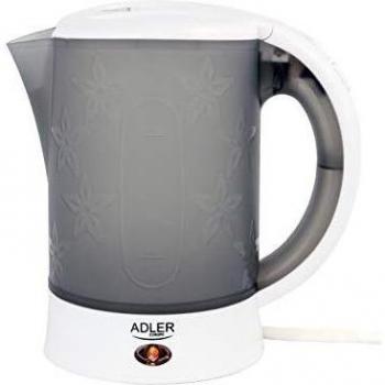 Adler AD-1268 Hervidor de Agua Eléctrico Compacto,2 Tazas Regalo, 0,6 L, 600W, Libre de BPA