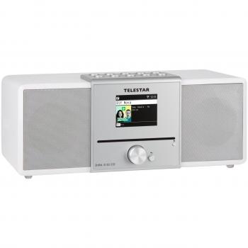 Radio Portátil DIRA S32i CD con DAB+, FM, Internet, Bluetooth y USB - Blanco