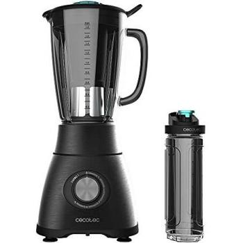 Cecotec Power Black Titanium 1800 Go Batidora de Vaso, 1.8L, 1800W, 22000 rpm, Color Negro
