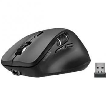 Speedlink Ratón Inalámbrico Libera - Ratón Bluetooth/Wireless, Ergonómico, Recargable, Silencioso, Con Rueda de Desplazamiento Horizontal para el Pulgar y Botones Silenc