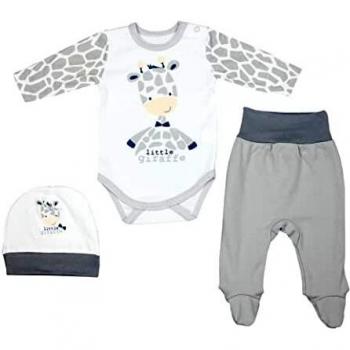 TupTam Conjunto de Ropa Bebés Body y Pantalones y Gorra, Jirafa, 56