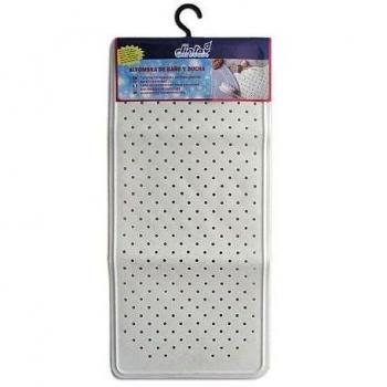 ALFOMBRA BAÑO CAUCHO 76*35CM.BLANCA