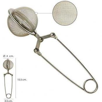 ORYX 5072000 Bola De Te Acero Inoxidable Filtro De Malla Ø 4 cm. con Pinza