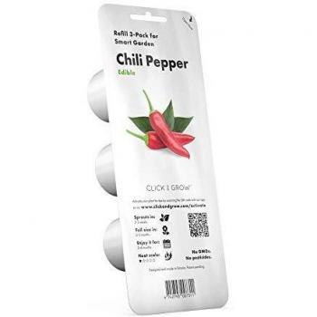 Click and Grow Smart Garden Chili Pepper Plant Pods, White, 3-pack
