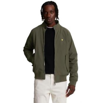 Lyle & Scott Men's Olive Green Softshell Harrington Bomber Jacket - Medium