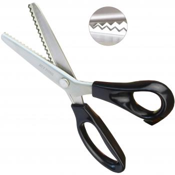 Hui Tong Fuerte y afilado tijeras zig zag para tela,Serrado y Festoneado tijeras dentadas,3/5 / 7mm total 6 especificaciones