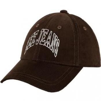 Gorra de Pana Lee Cord Cap marrón oscuro, Talla única para Hombre