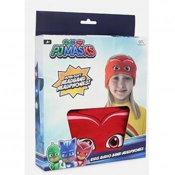 Auriculares Infantiles Planos con Banda Ajustable Lavable Diseño de Buho Pjmasks Owlette