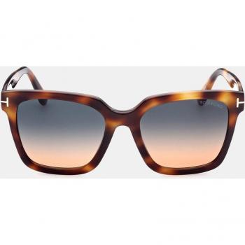 Tom Ford Havana Square Acetate Sunglasses FT0952 Selby 55MM Unisex