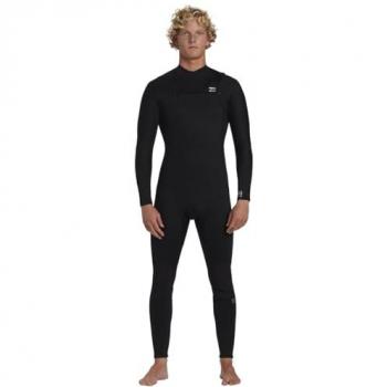Billabong Traje de Neopreno Foil 3/2 mm con Cremallera en el Pecho y Mangas Largas para Hombre, Color Negro