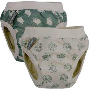IMSEVIMSE - Pañales De Tela Pack 2 Unid. Braguitas Entrenamiento Verdes -L 9-12 Kg Nuevo