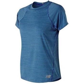 New Balance Seasonless T-Shirt-Blau, Hellblau Camisetas, Mujer, Azul, Medium