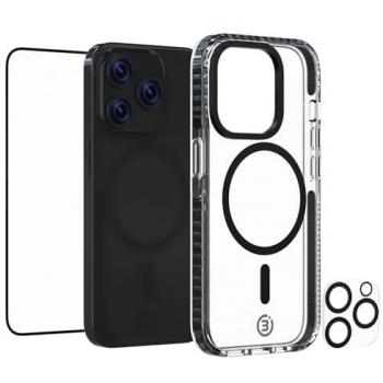 Funda Protectora 3 en 1 Impacto Cero Transparente para iPhone 15 Pro