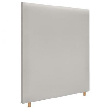 Cabecero Tapizado de Polipiel Liso Hasta el Suelo 110x120cm Blanco Hueso para Cama 105