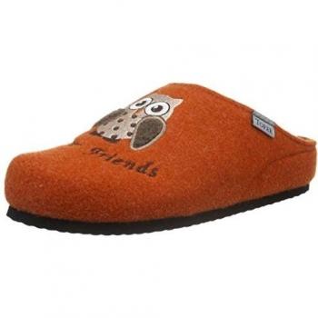 TOFEE74-533 Eule Forever Friends - Pantuflas cálidas con forro Mujer
, color Naranja, talla 39